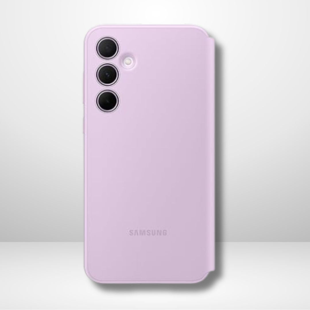 Samsung Galaxy A35 5G Smart S-View Window Flip Wallet Leather Case (LAVENDER)
