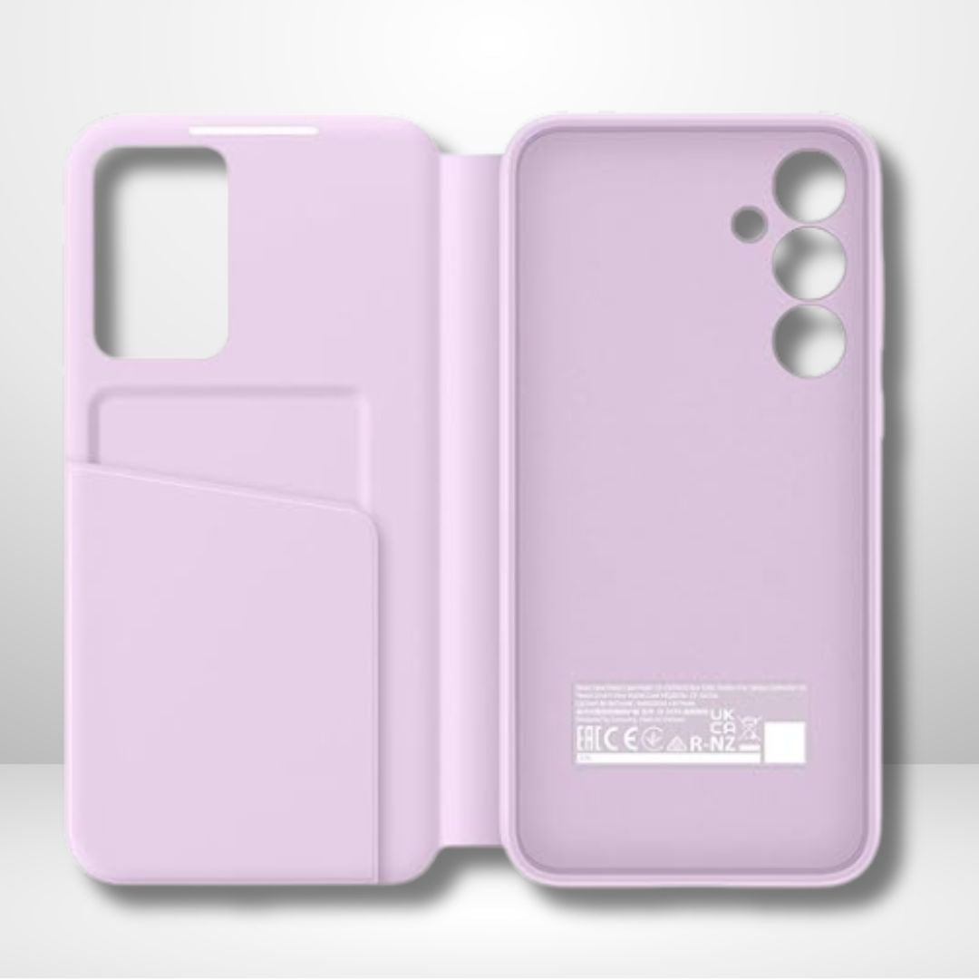 Samsung Galaxy A35 5G Smart S-View Window Flip Wallet Leather Case (LAVENDER)