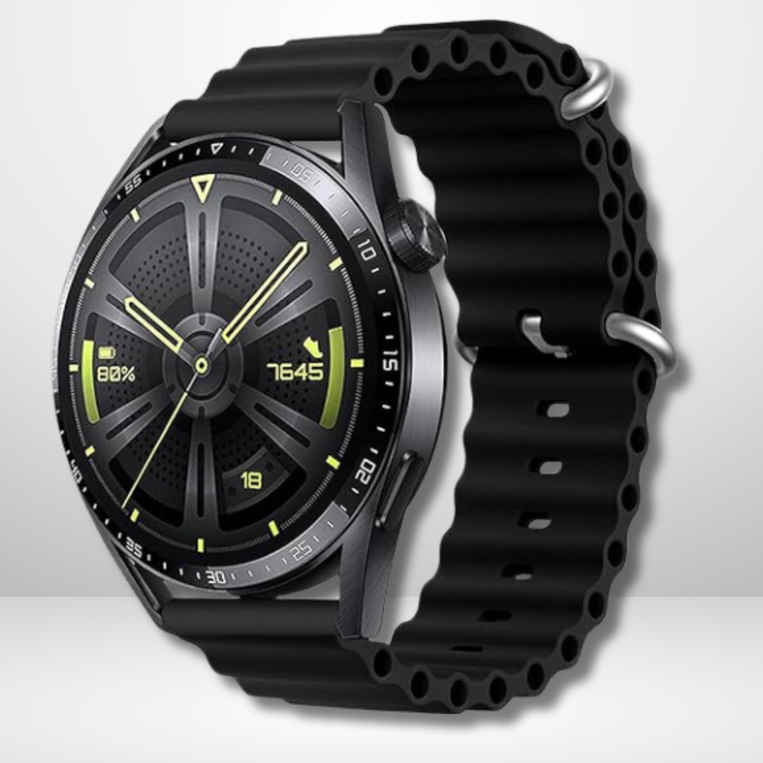Silicone Ocean Sport Watch Straps for Smart Watch 22 MM