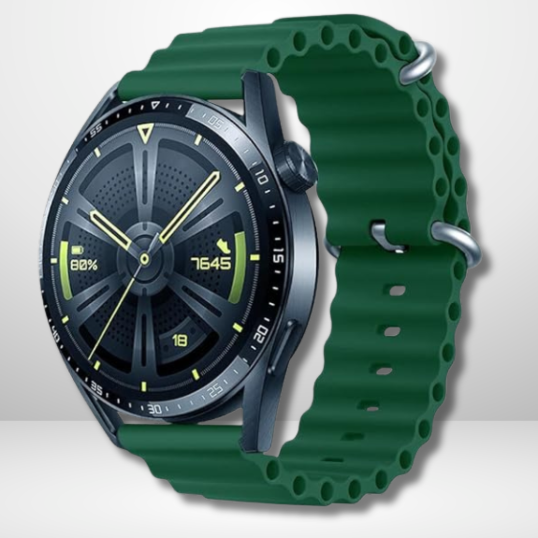 Silicone Ocean Sport Watch Straps for Smart Watch 22 MM