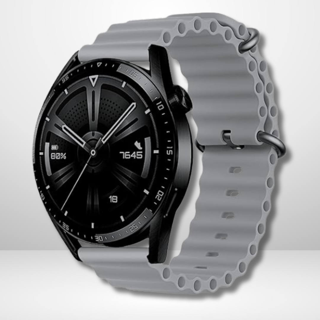 Silicone Ocean Sport Watch Straps for Smart Watch 22 MM