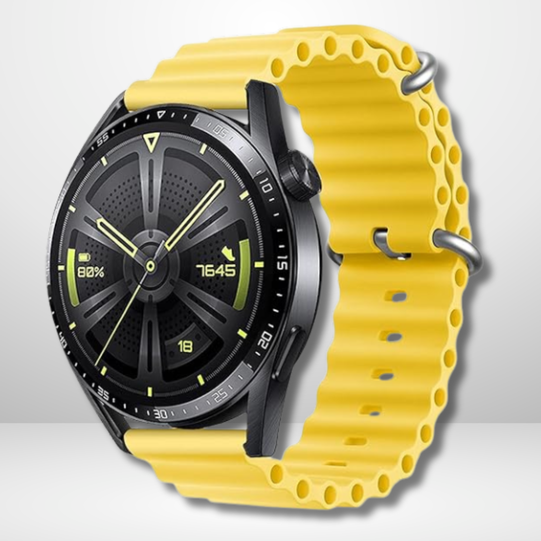 Silicone Ocean Sport Watch Straps for Smart Watch 22 MM