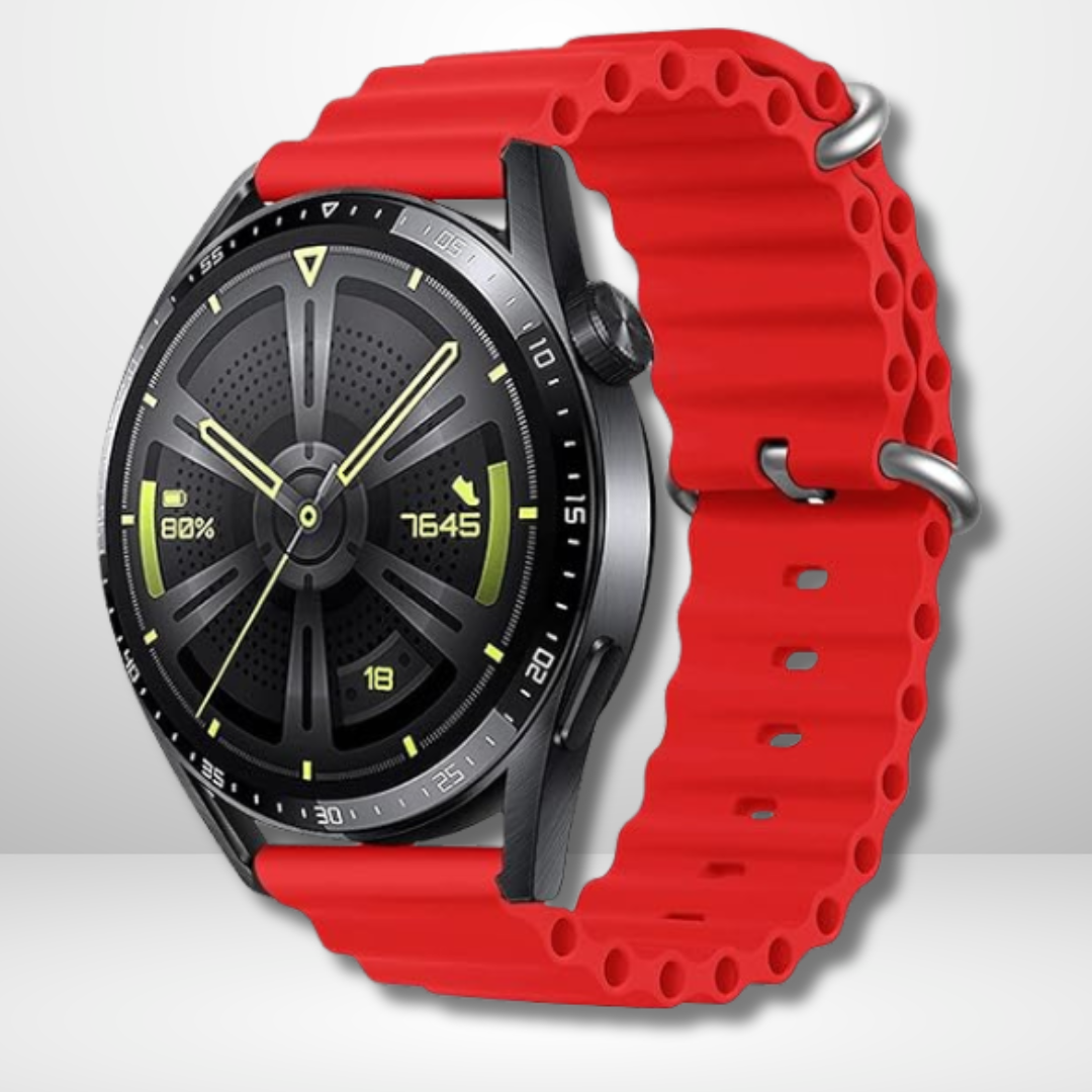 Silicone Ocean Sport Watch Straps for Smart Watch 22 MM
