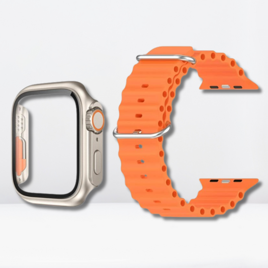 Silicone Ocean Strap with Ultra Converter Combo Pack for iWatch 40/41 MM