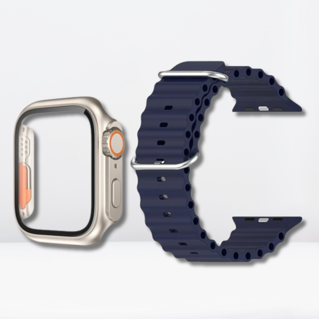 Silicone Ocean Strap with Ultra Converter Combo Pack for iWatch 40/41 MM