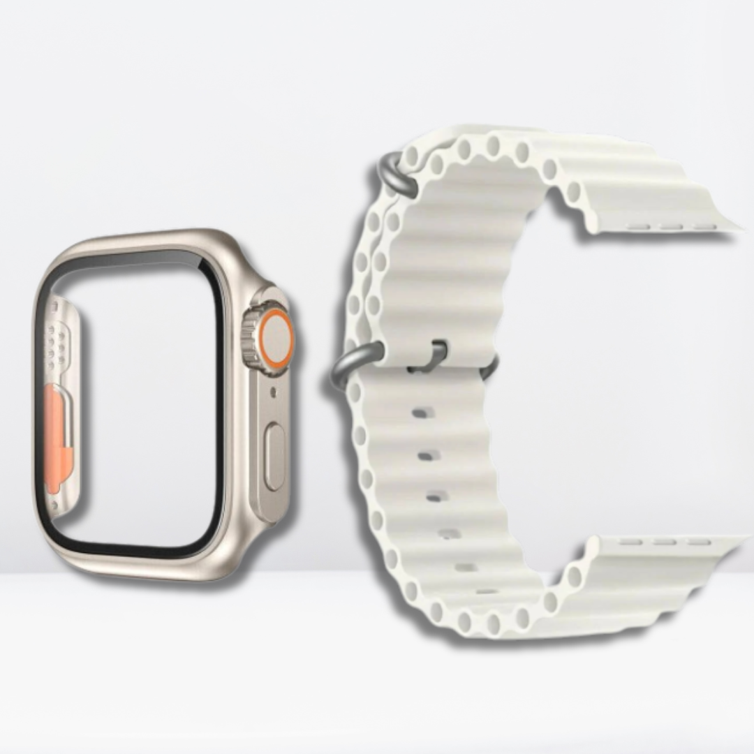 Silicone Ocean Strap with Ultra Converter Combo Pack for iWatch 42/44/45 MM