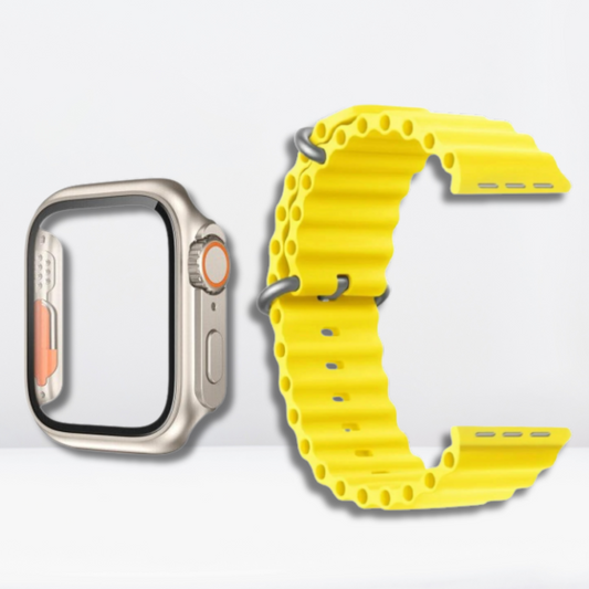 Silicone Ocean Strap with Ultra Converter Combo Pack for iWatch 42/44/45 MM