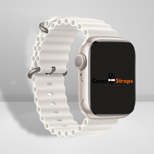 Silicone Ocean Watch Strap White Color (Watch Not Included)