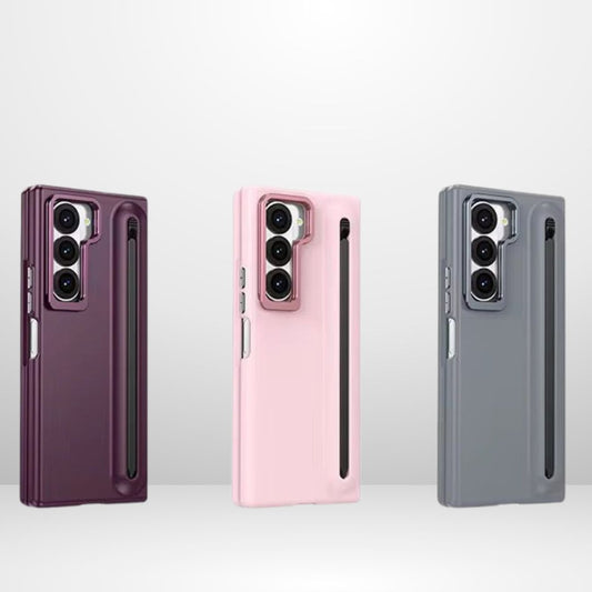 Slim PC Stylus Case with Camera Ring Stand & Front Glass for Samsung Fold 7