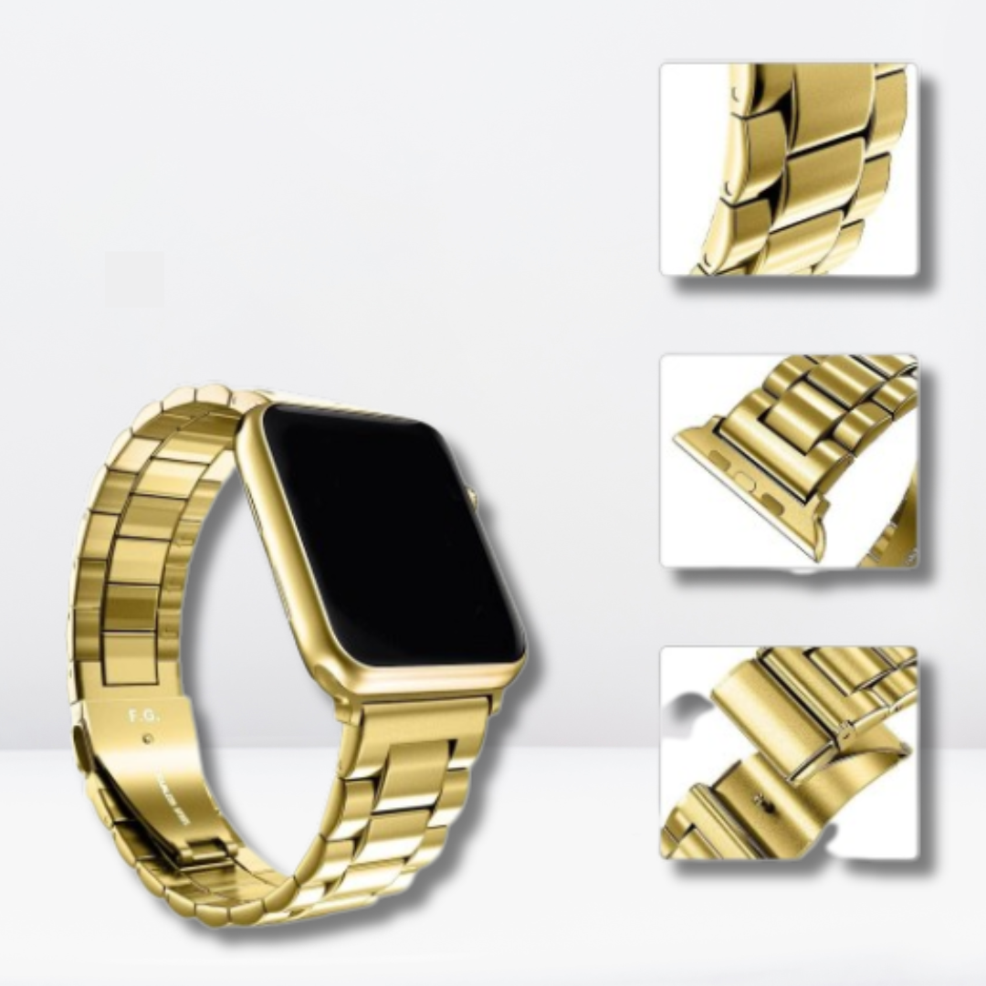 Slim Stainless Steel High-Quality iWatch Strap (Gold)