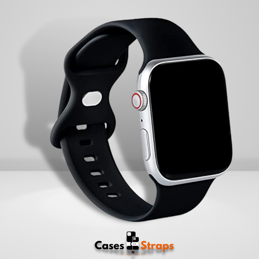 Soft Silicone iWatch Strap Black Color
