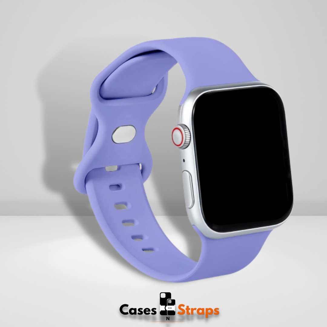 Soft Silicone iWatch Strap Lavender Color Cases N Straps