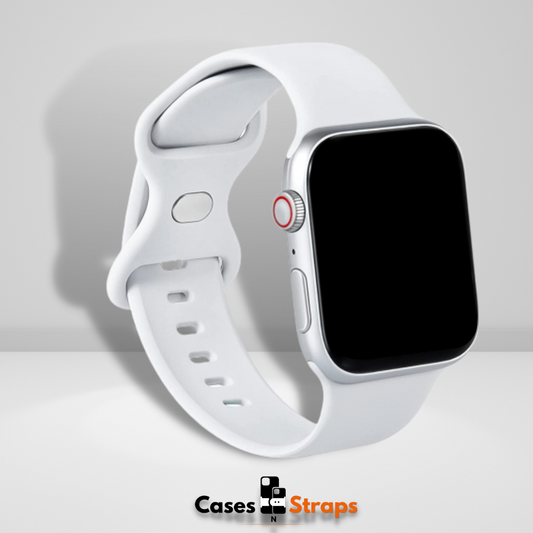 Soft Silicone iWatch Strap White Color