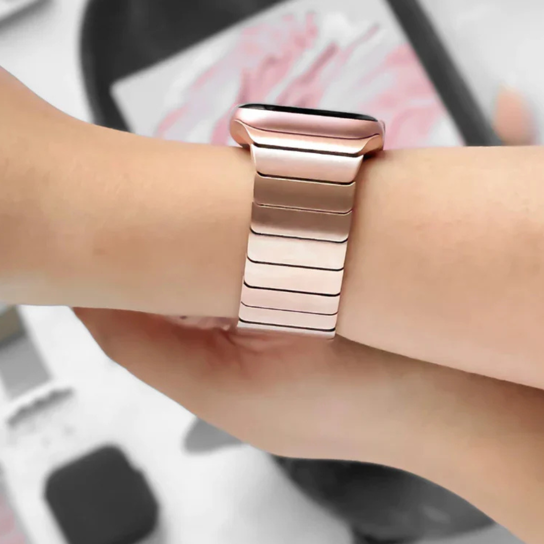 Stainless Steel Luxury Rado Look Strap with Bumper (Rose Gold) 42/44/45/49 MM