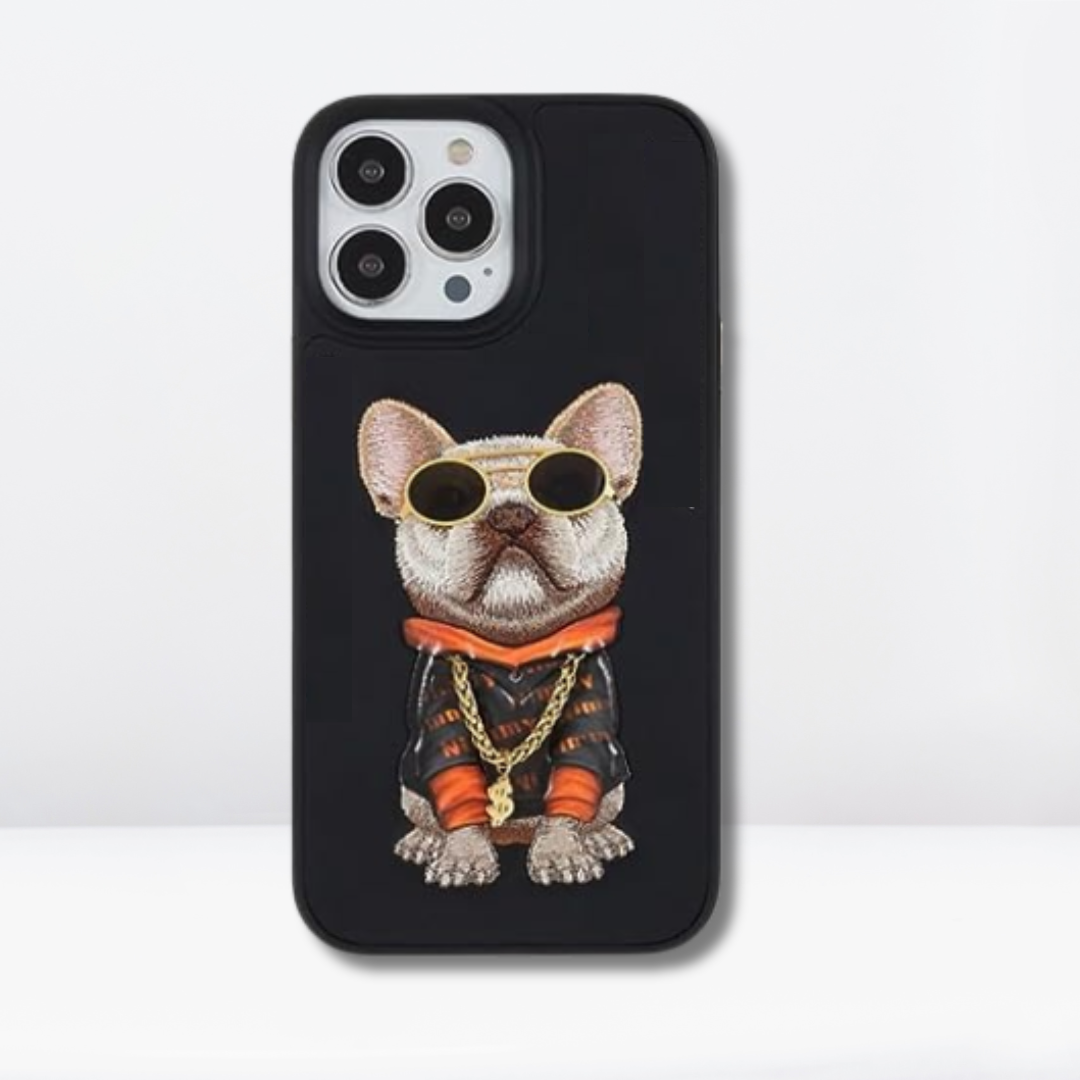 3D Embroidery Hard Back Case for iPhone (Sarvana Series)