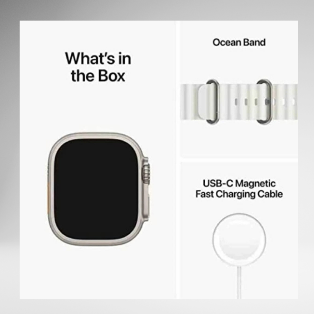 T800 Ultra Unisex Smart Watch with 1 silicone straps