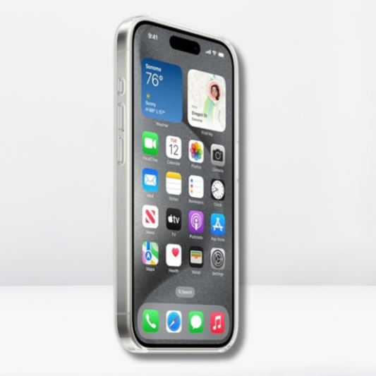 Transparent MagSafe Case for iPhone 15 (TPU + Poly Carbonate | Crystal Clear)