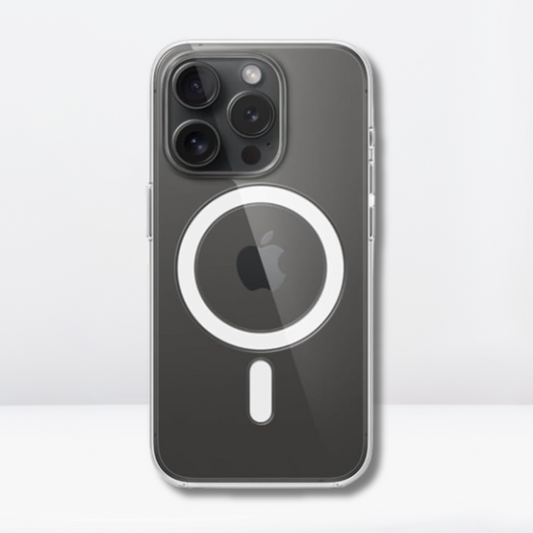 Transparent MagSafe Case for iPhone 15 Pro Max (TPU + Poly Carbonate | Crystal Clear)