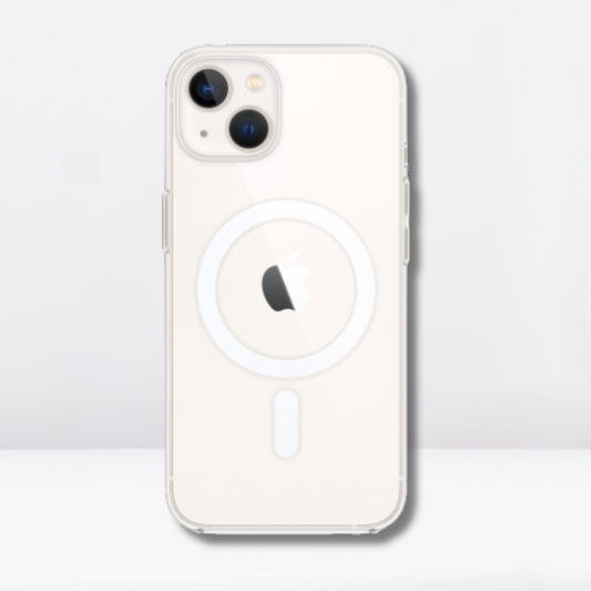 Transparent MagSafe Case for iPhone 13 Series (TPU + Poly Carbonate | Crystal Clear)