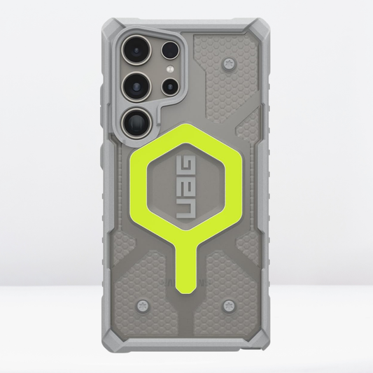 UAG Pathfinder MagSafe Case for Samsung Galaxy S23 Ultra & S24 & S24Ultra ( Neon Green )