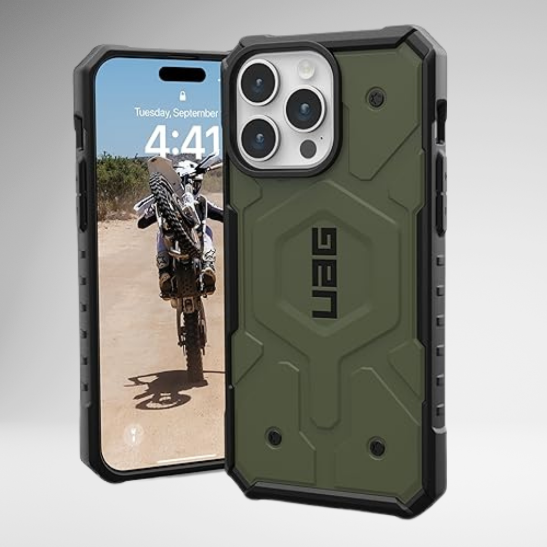 UAG Pathfinder MagSafe Case for iPhone 16 Series (Olive) – Cases N