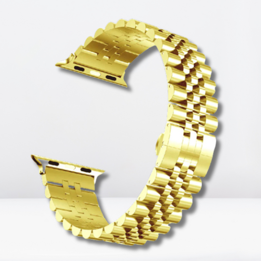 Vintage One Shade Stainless Steel iWatch Strap (Gold)