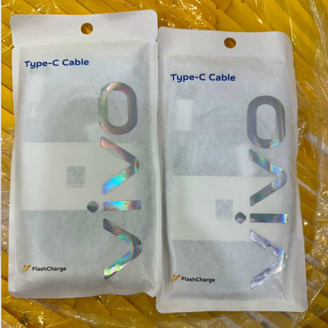Vivo FlashCharge Cable – White Type-C to Type-C