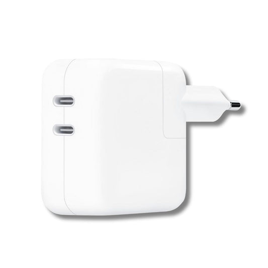 35W Dual USB-Type C Port Power Fast charging Adapter (White)