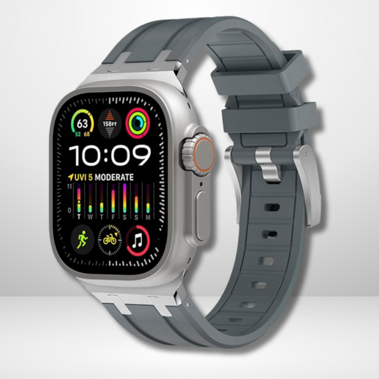 AP Sport Silicone Watch Band Strap for iWatch 42/44/45/49MM (DARK GREY)