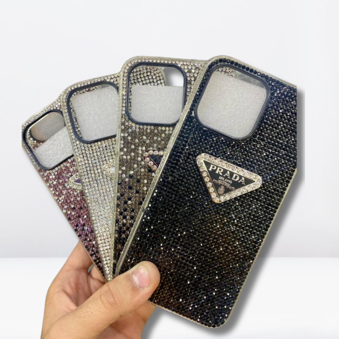 Diamond Bling PRADAA Case for iPhone 15 Series