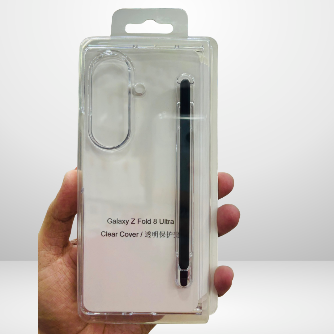 Anti-Yellow Crystal Clear with S Pen Case for Samsung Galaxy Z Fold8 Ultra