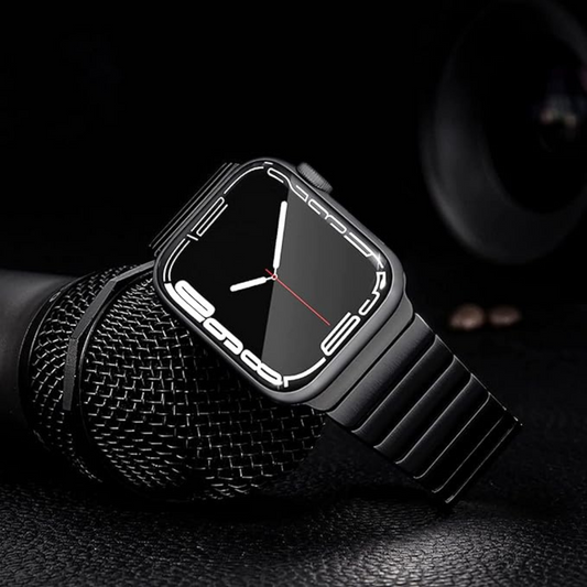 BUY COMBO of Stainless Rado Look Strap & Stainless Steel Strap for iWatch in sizes 42/44/45/49MM
