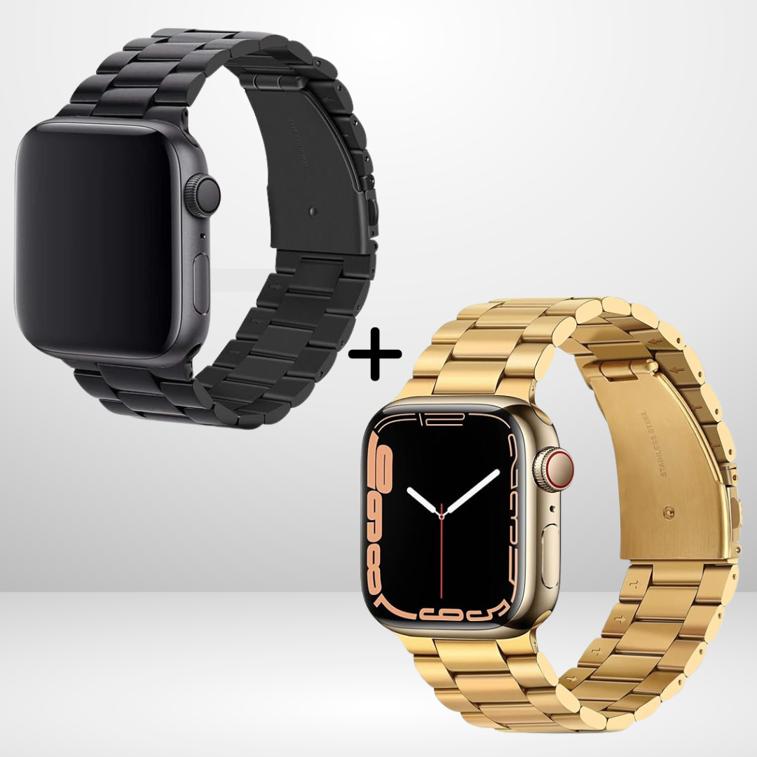 BUY COMBO of Two Stainless Steel straps for iWatch 42/44/45/49MM