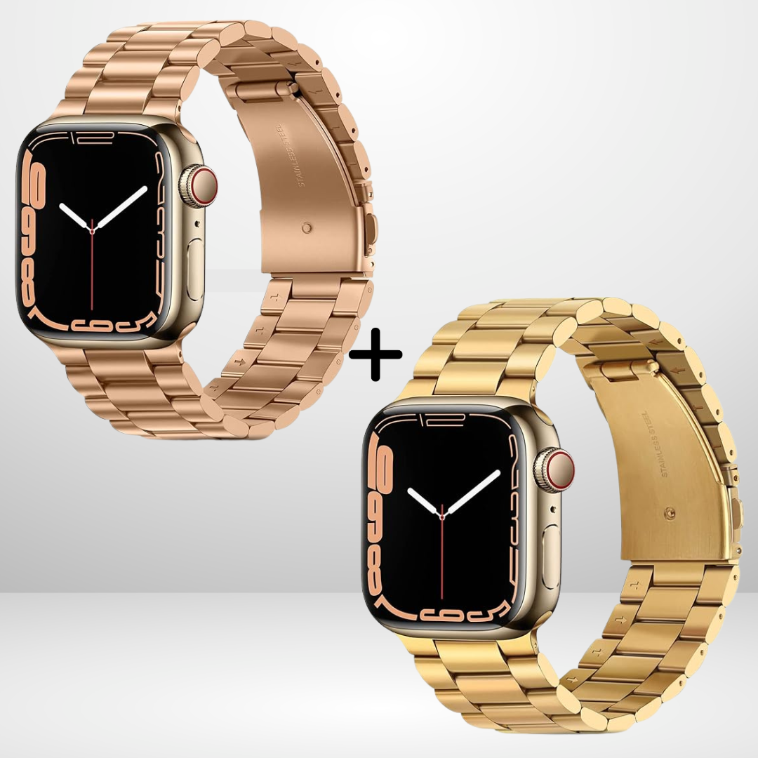 BUY COMBO of Two Stainless Steel straps for iWatch 42/44/45/49MM