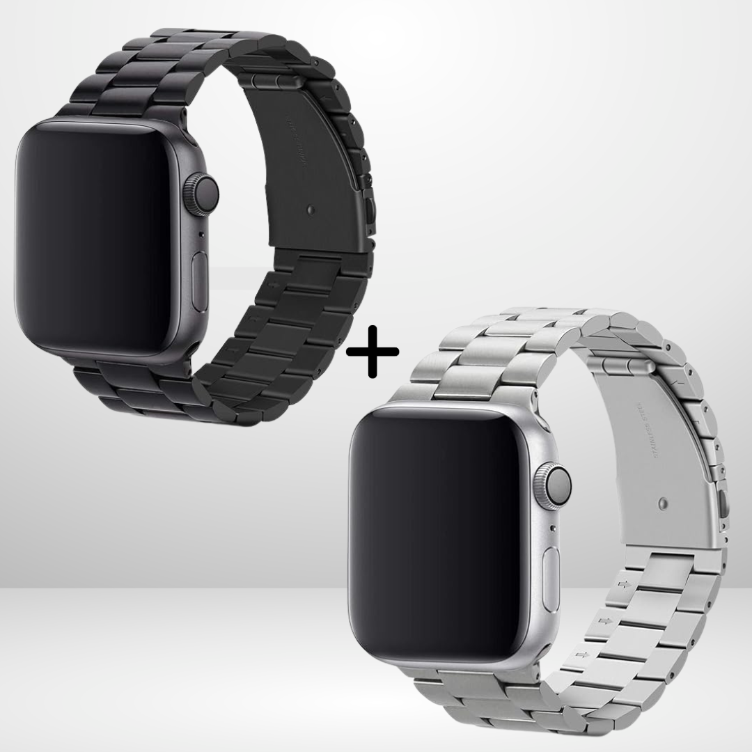 BUY COMBO of Two Stainless Steel straps for iWatch 42/44/45/49MM