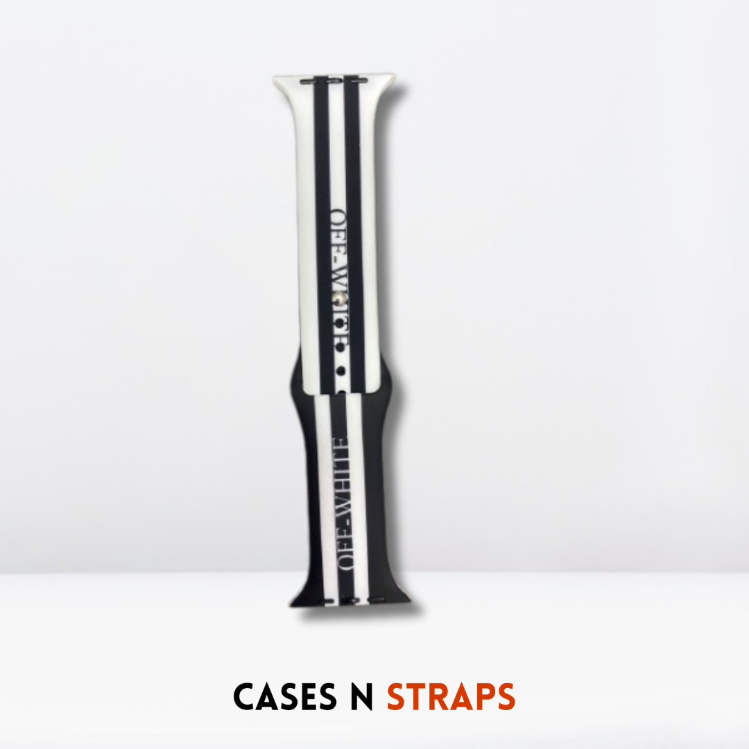 B&W Strips Silicone Printed Straps