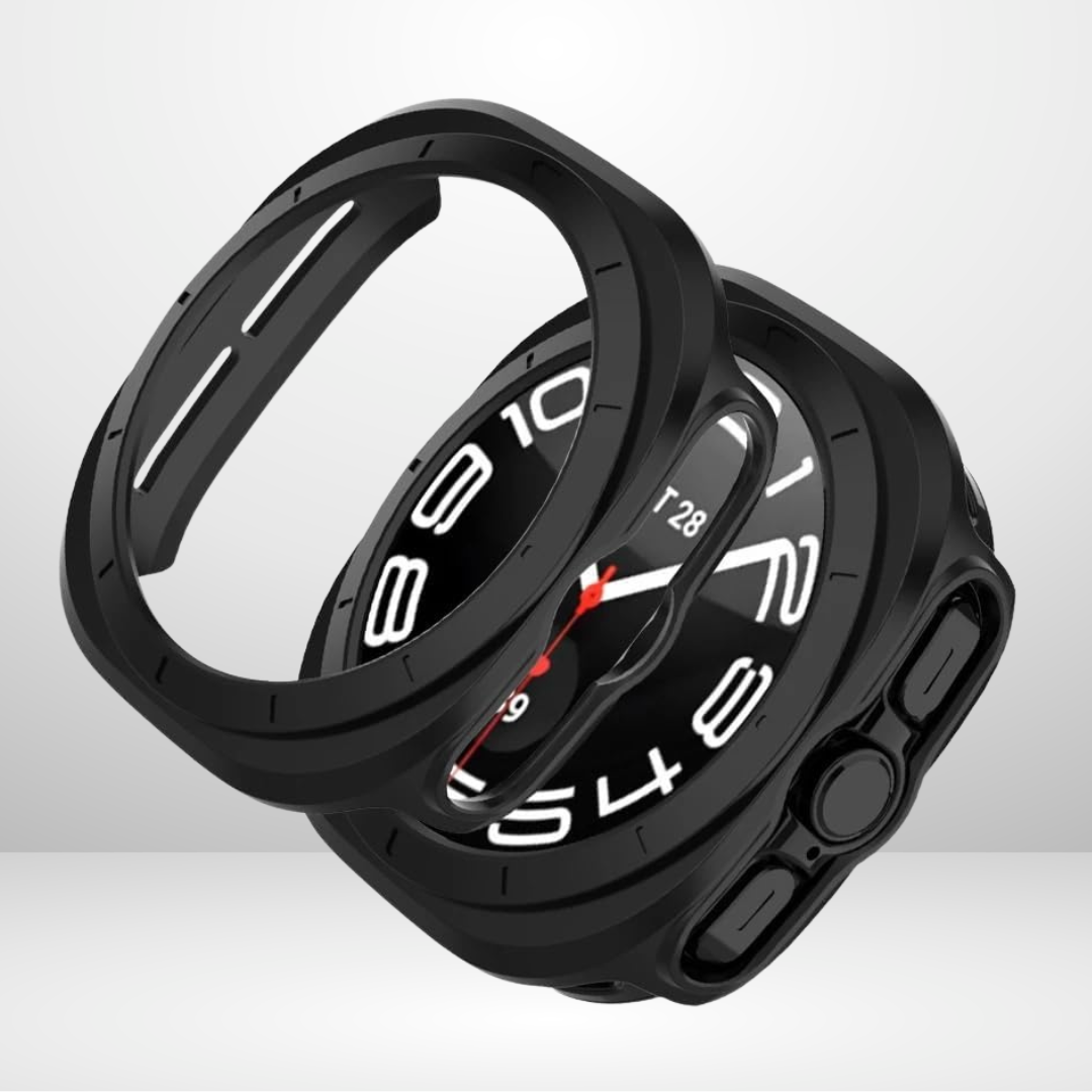 Black Hard PC Case for Samsung Galaxy Watch 7, 7Ultra & 8