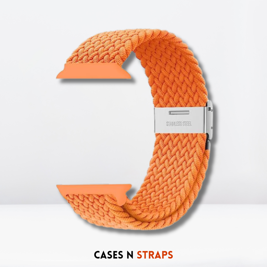 Adjustable Braided Nylon Replacement Strap (Orange Color)