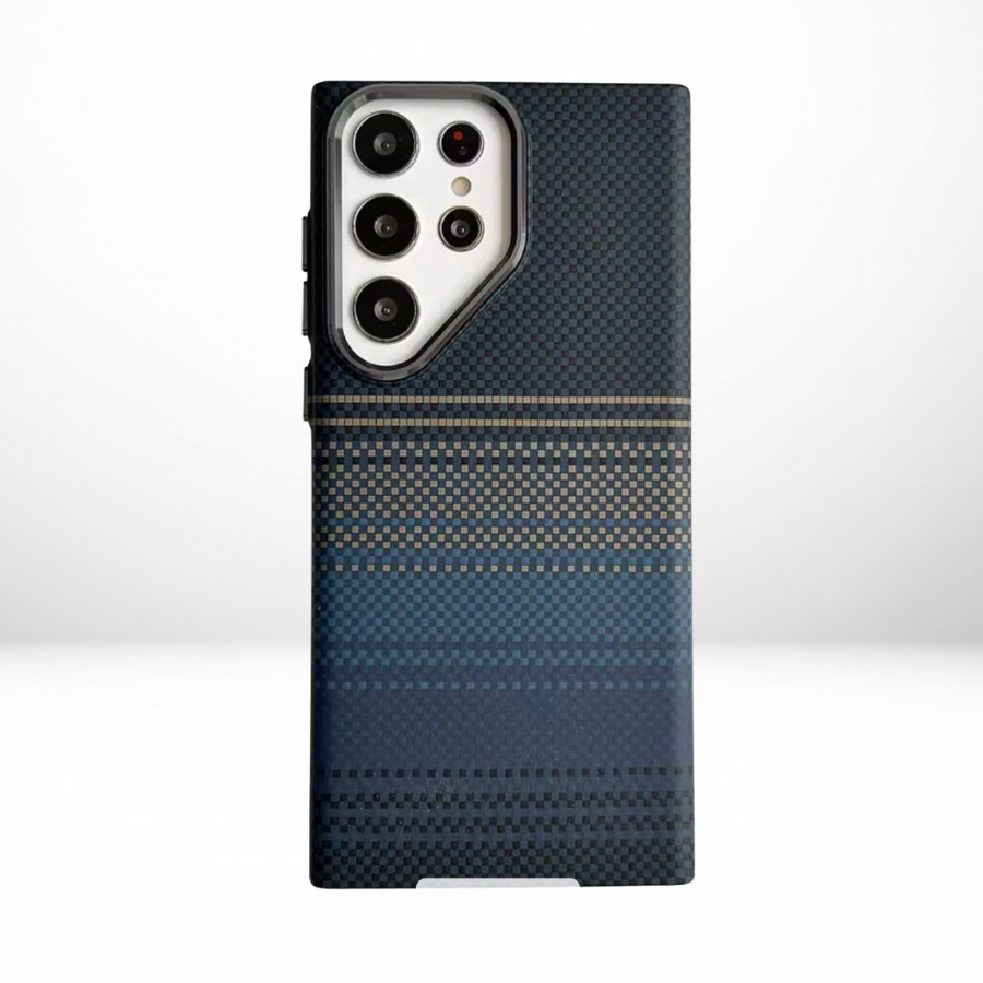 Carbon Fiber Kevlar Texture Case with MagSafe for Samsung 24/25/26 Ultra