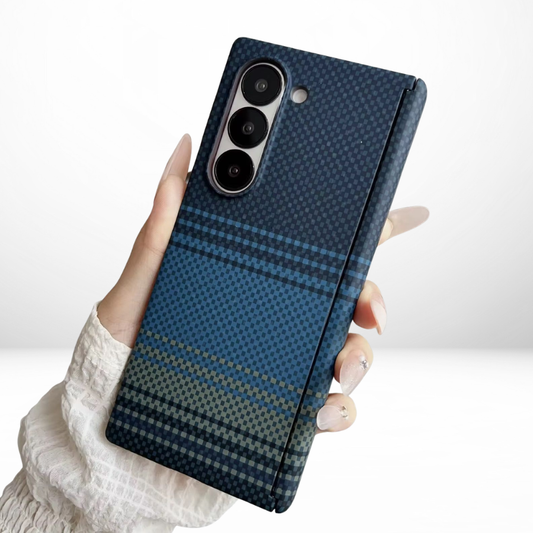 Carbon Fiber Kevlar Texture Case with MagSafe for Samsung Fold 6/ Fold 7