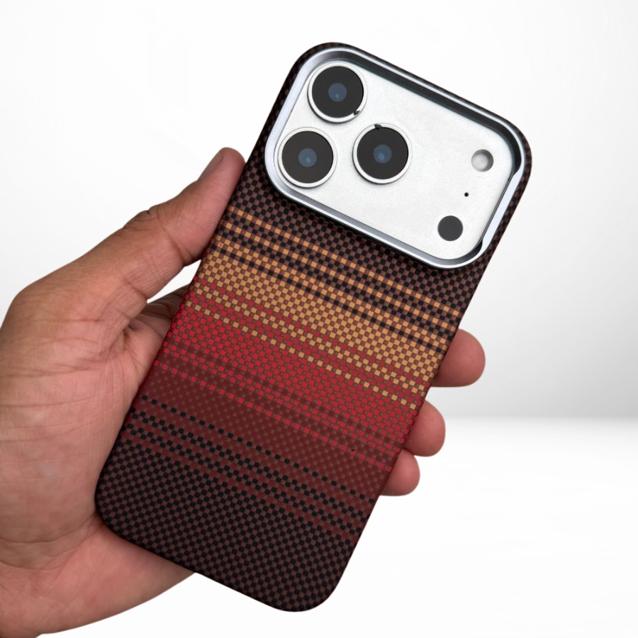 Carbon Fiber Kevlar Texture Case with MagSafe for iPhone 16/17 Series
