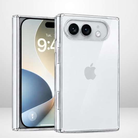 Crystal Clear Hard PC Case for iPhone 18 Fold Duo (Front & Back)