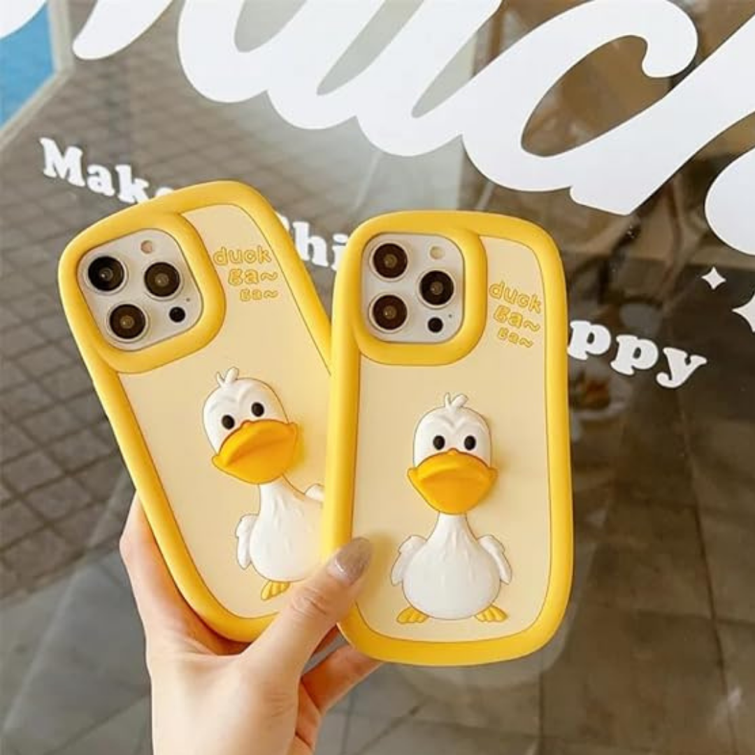 Cute 3D Duck Silicone Case for iPhone 12/13 Series