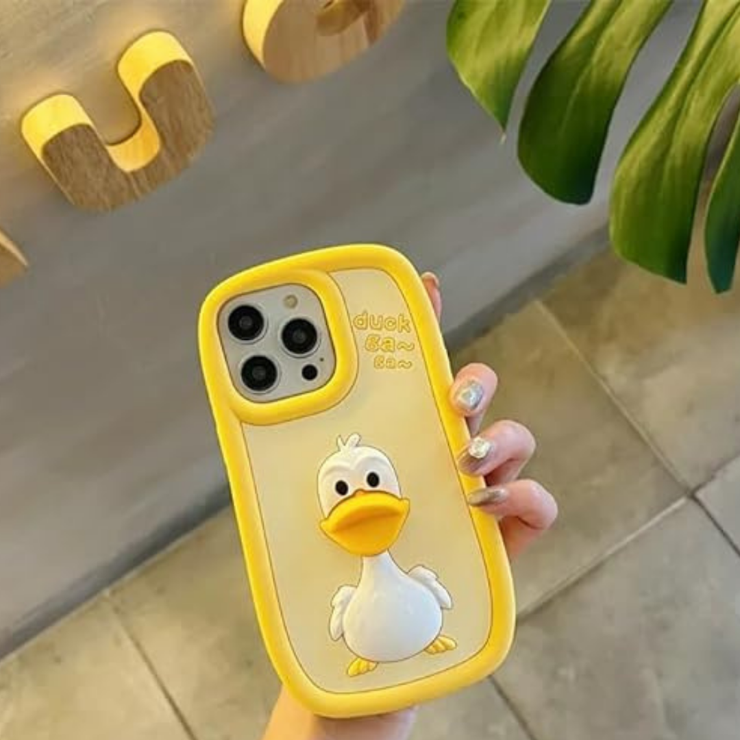 Cute 3D Duck Silicone Case for iPhone 12/13 Series