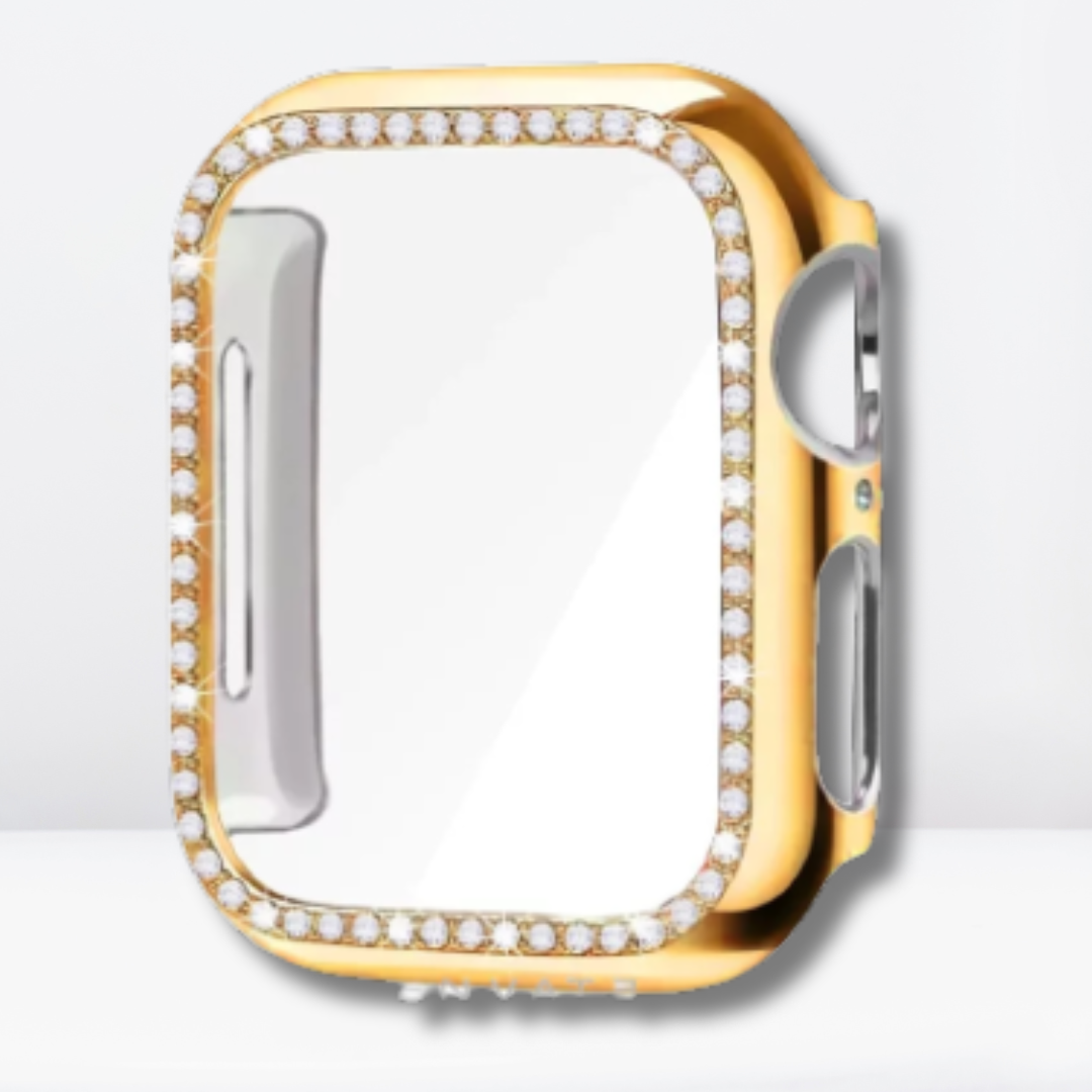 Diamond Bumper Case without Tempered Glass for iWatch (Gold)