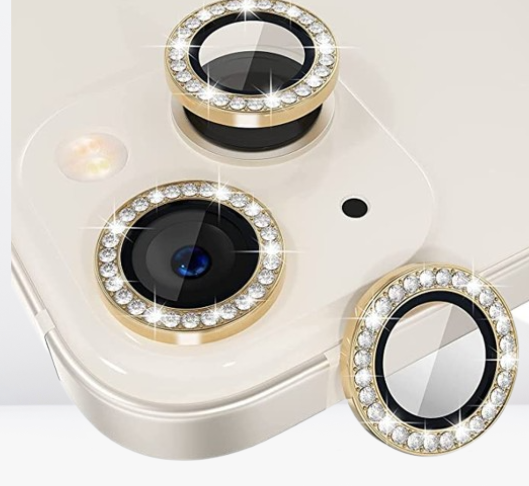 Diamond Metal Camera Lens Protector for iPhone 14