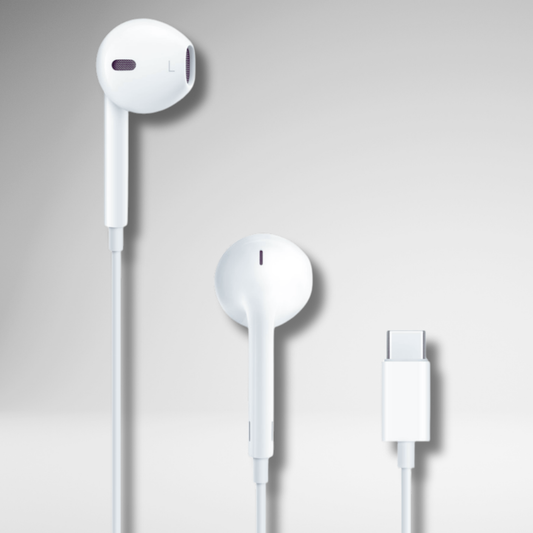 Earphones Wired Type-C for iPhone (White)