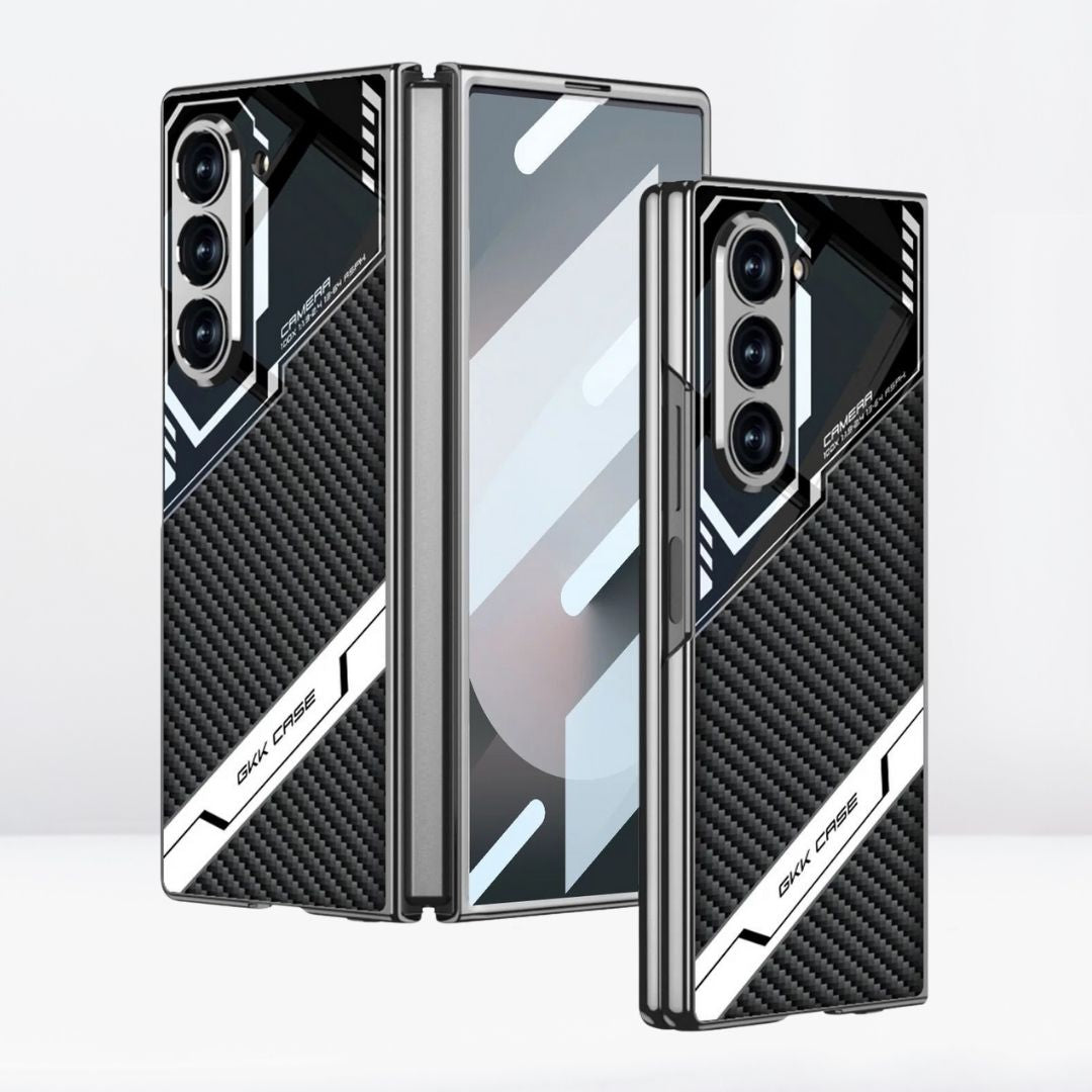 G.K.K Electroplated Sport Design Case With Front Glass for Samsung Galaxy Z Fold 6