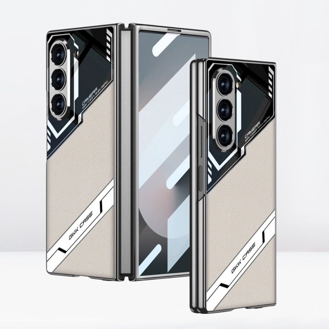 G.K.K Electroplated Sport Design Case With Front Glass for Samsung Galaxy Z Fold 6