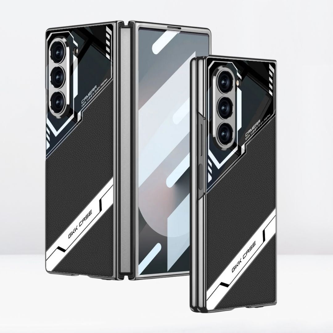 G.K.K Electroplated Sport Design Case With Front Glass for Samsung Galaxy Z Fold 6